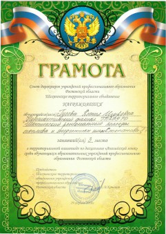 Территориальная олимпиада по английскому языку